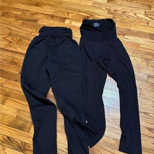 COPY - maternity black pants, jegging and leggings Lot